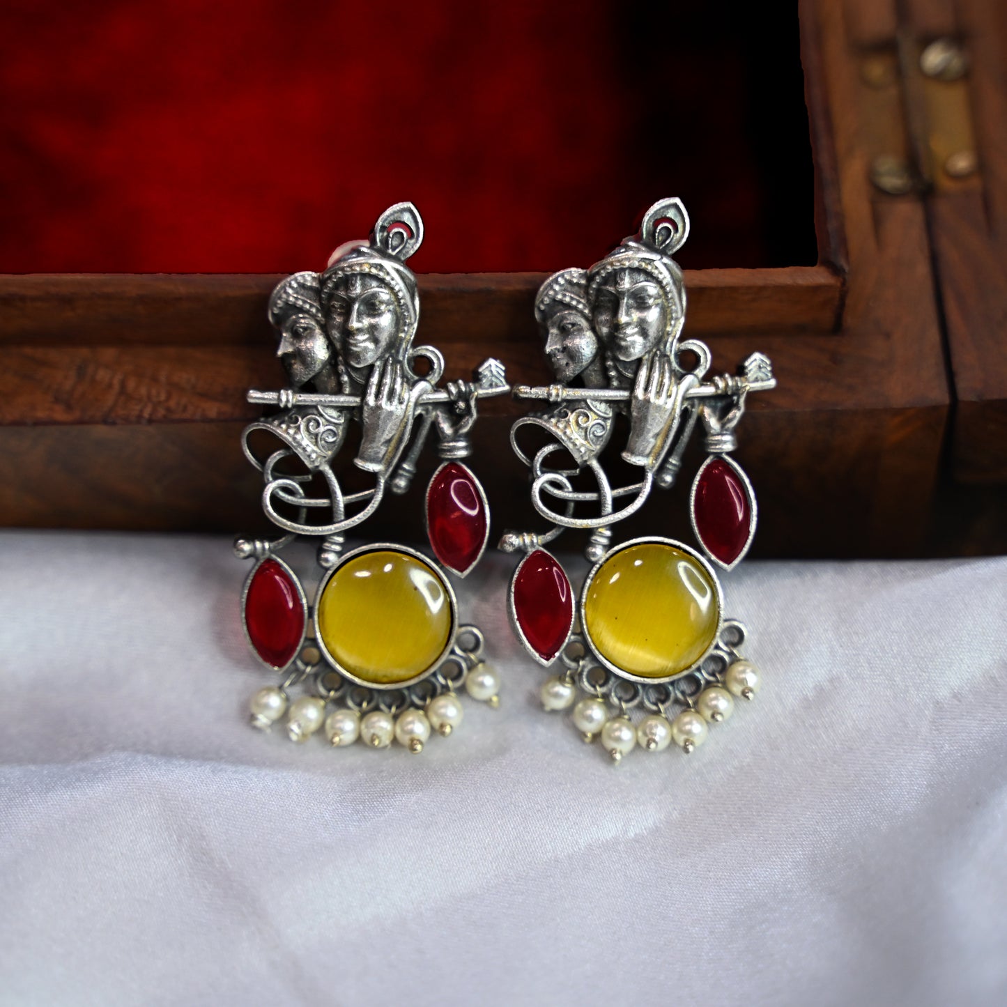 Argala Silver Jhumka Earrings