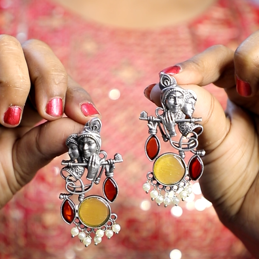 Combo Krishna earrings