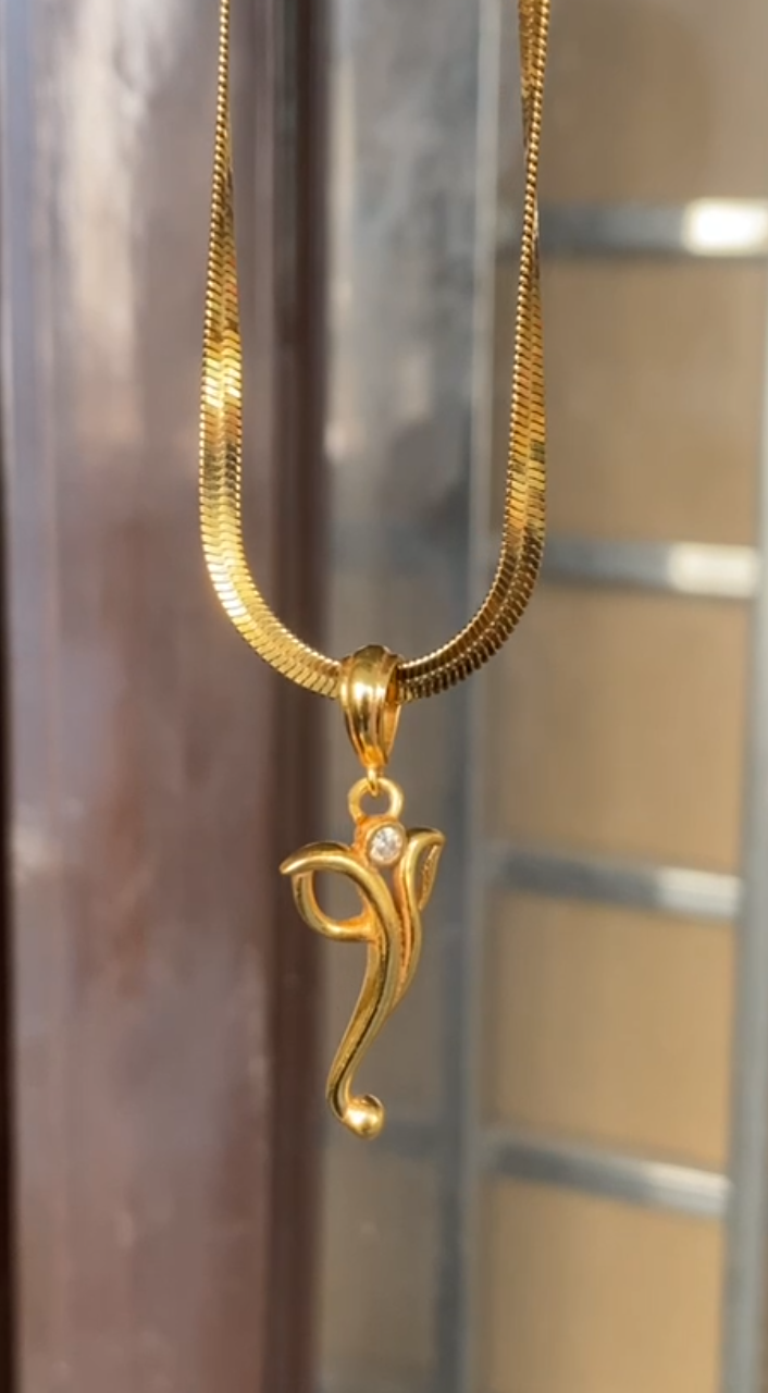 22k Gold Plated Ganesh Ji