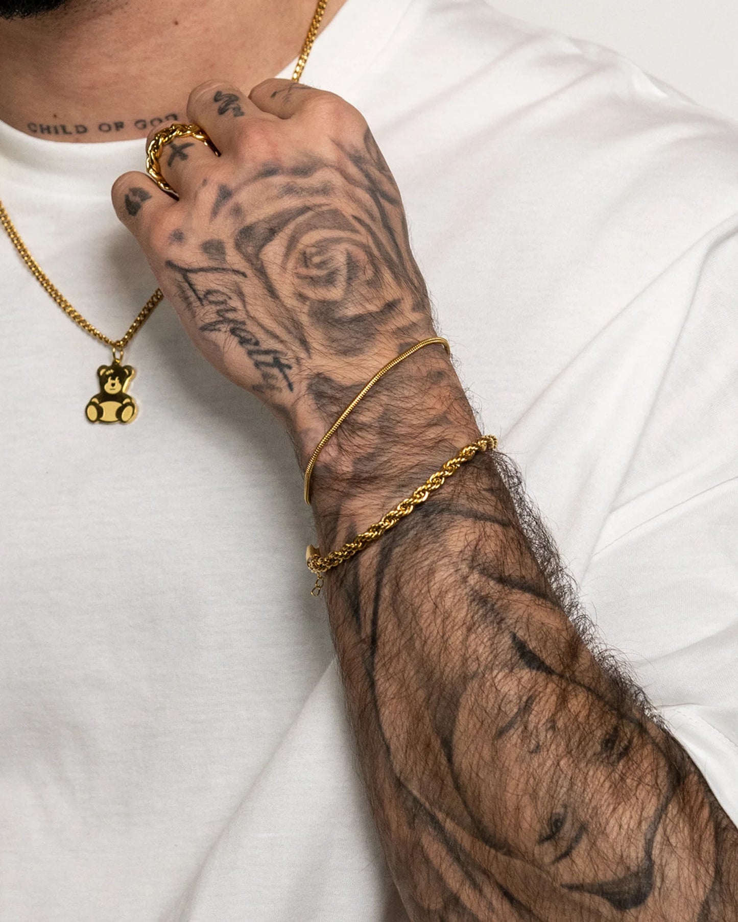 Gold Rope Chain Bracelet