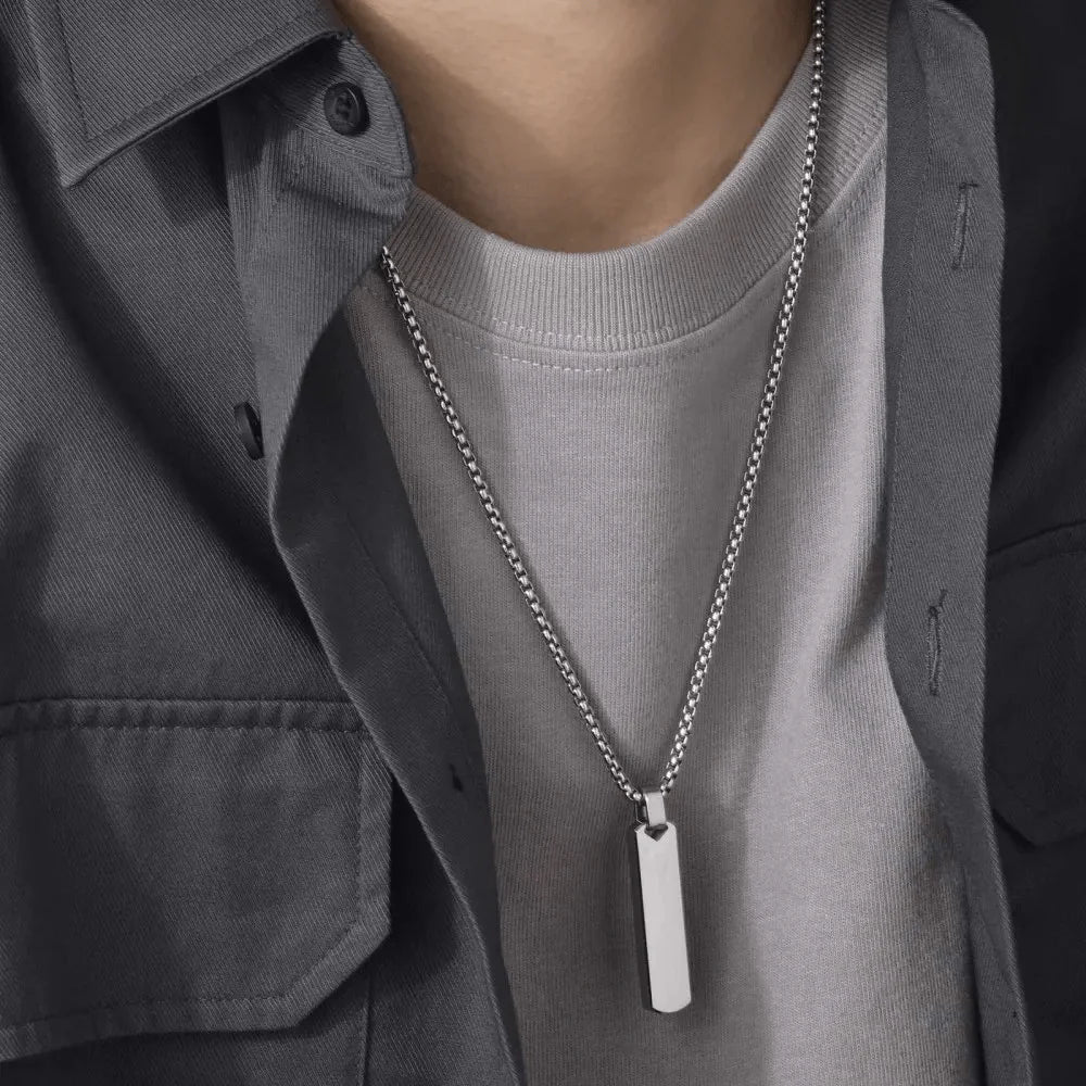 Tag Pendant Silver