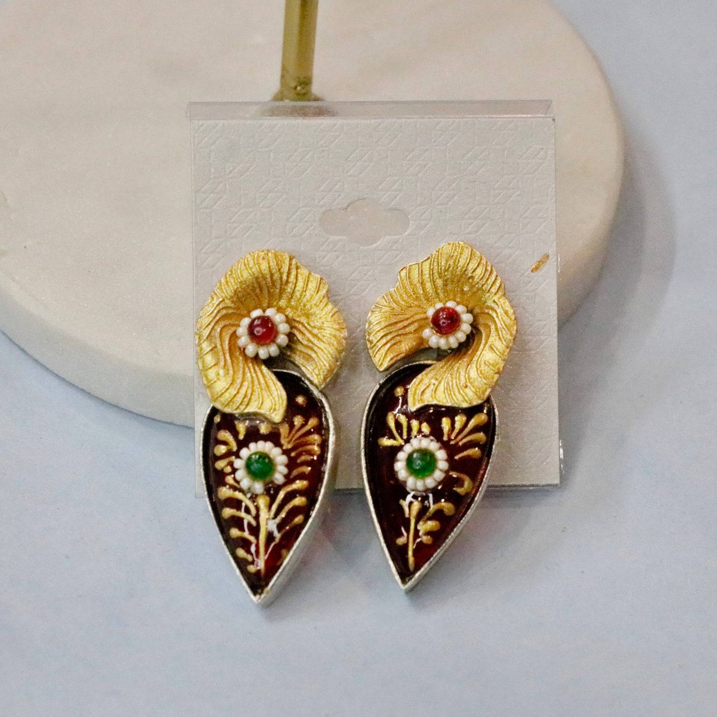 Argala Silver Jhumka Earrings