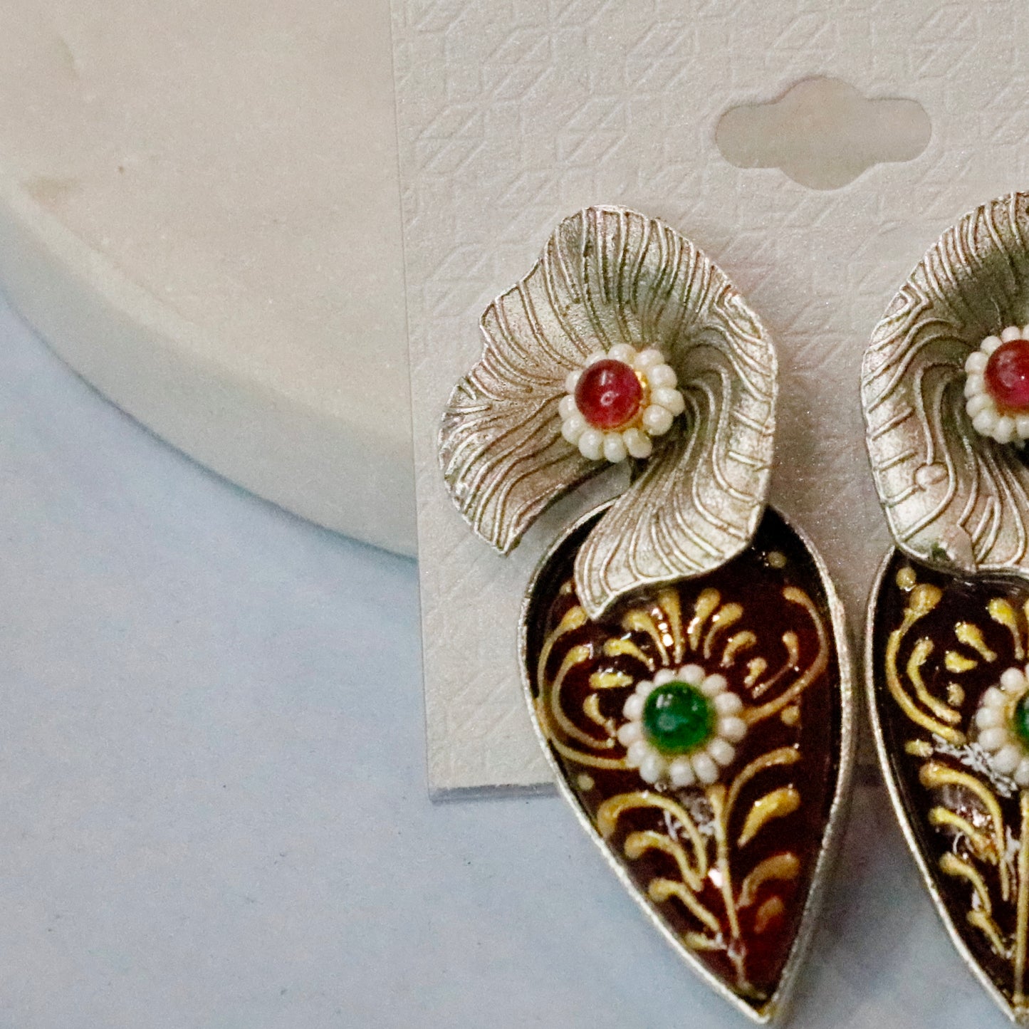 Argala Silver Jhumka Earrings