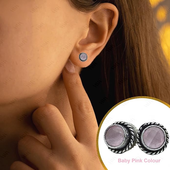 Button Stud Earrings