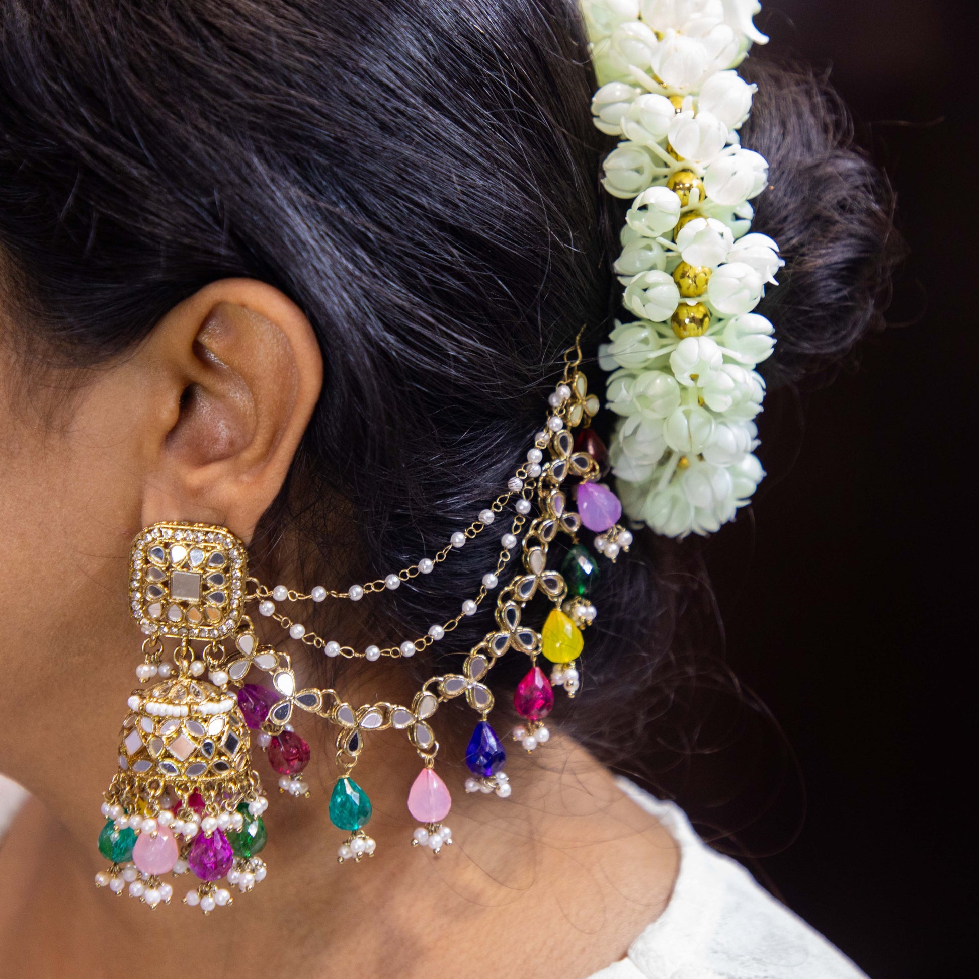 Sahara Multicolor jhumka – Aara Gallore
