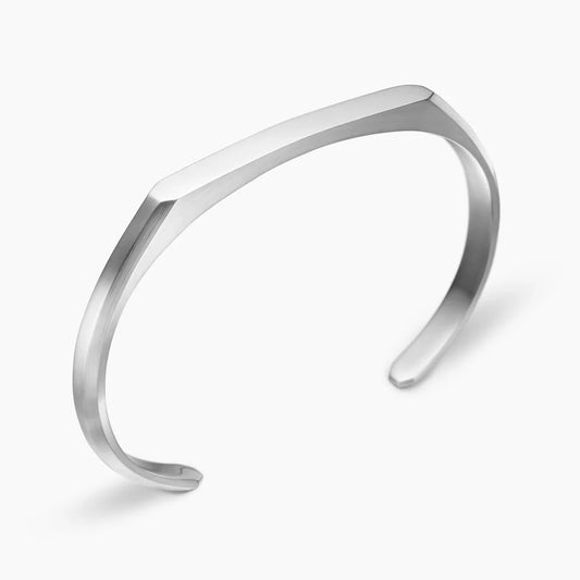 Onyx Edge Bracelet Silver