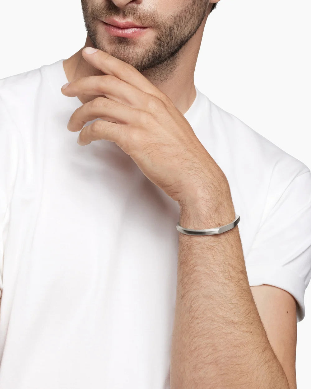Onyx Edge Bracelet Silver