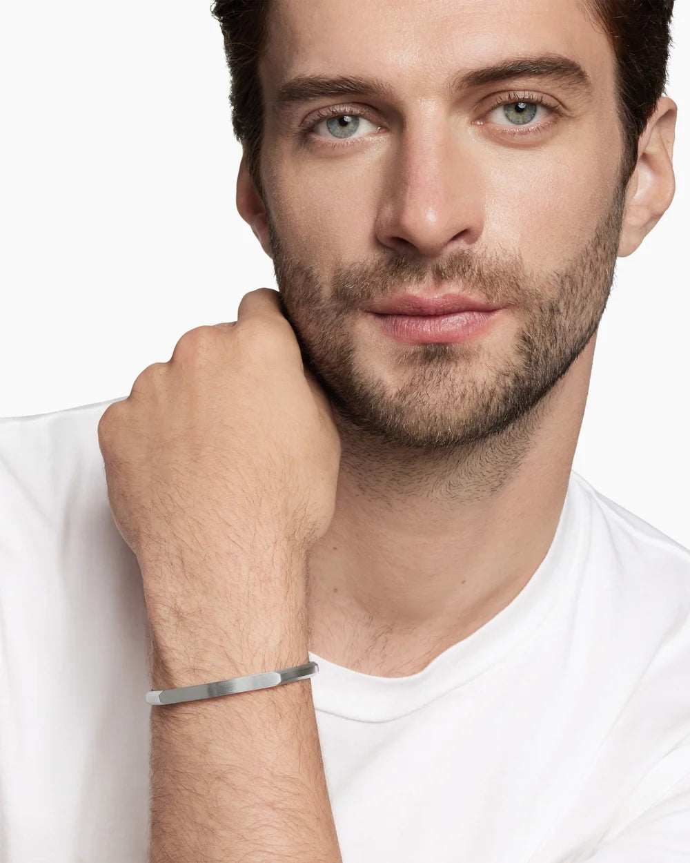 Onyx Edge Bracelet Silver