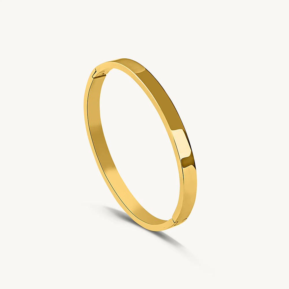 Solid State Kada Bracelet Gold