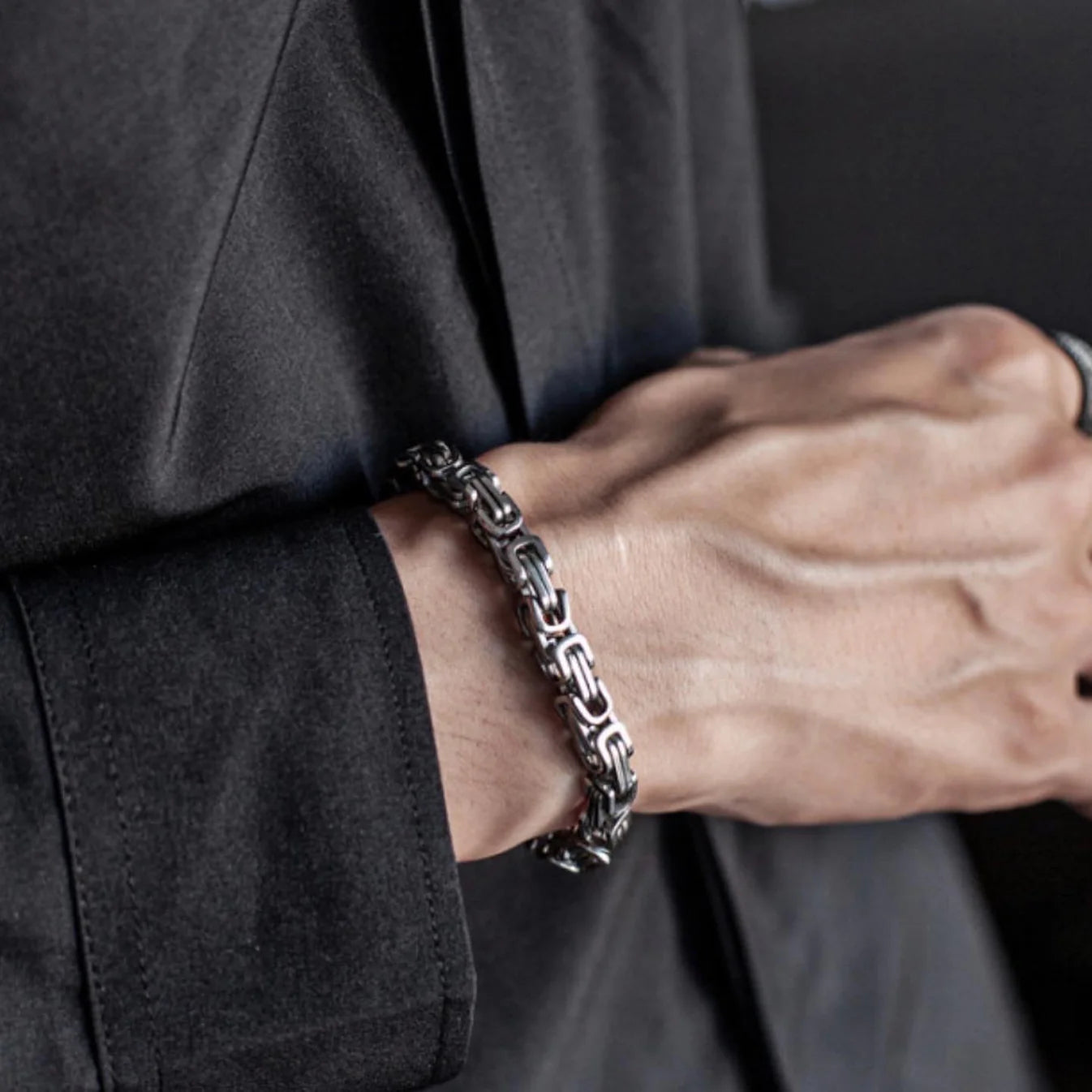 Italian Cut Silver Bracelet