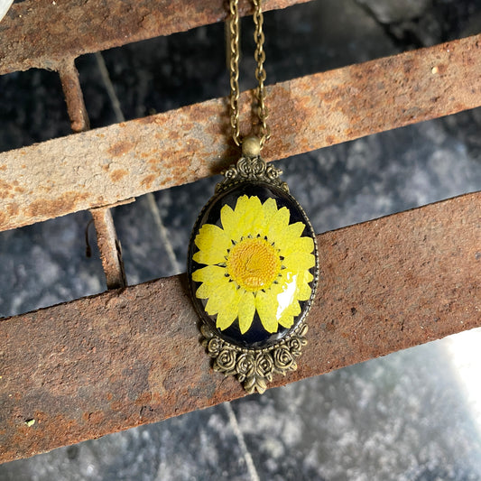 Yellow Daisy Pendant