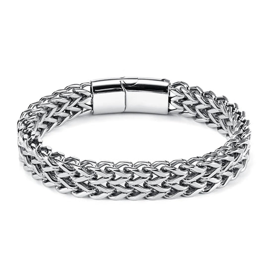 Vintage Curb Link Titanium Steel Bracelet