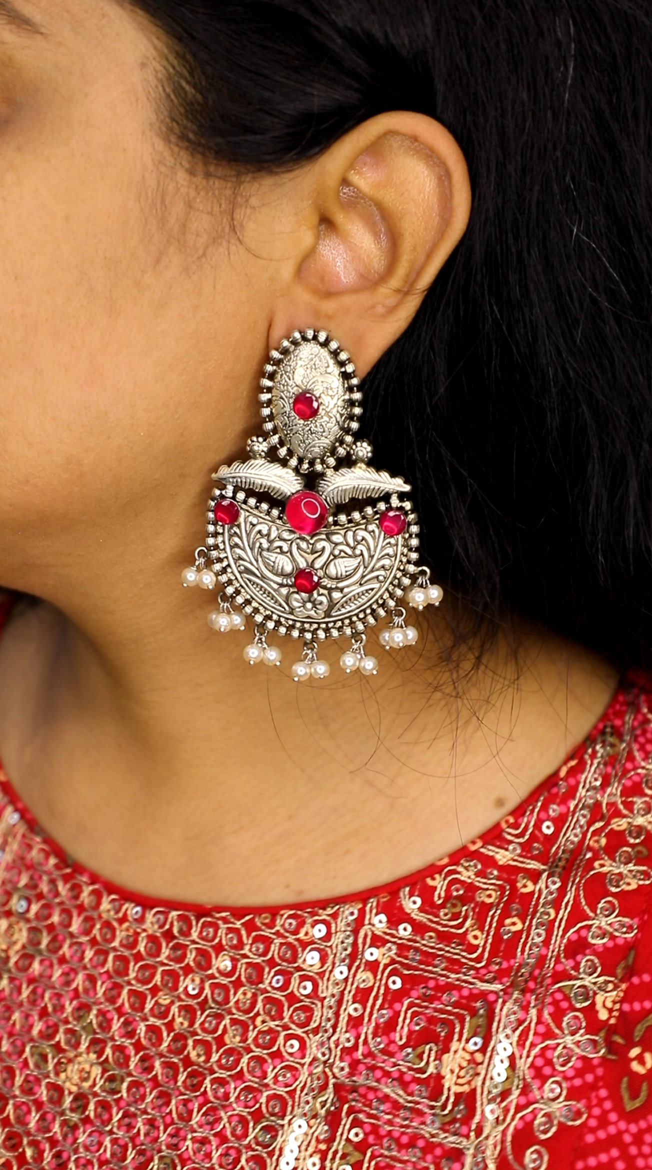 Vajra Kanti Silver Earrings