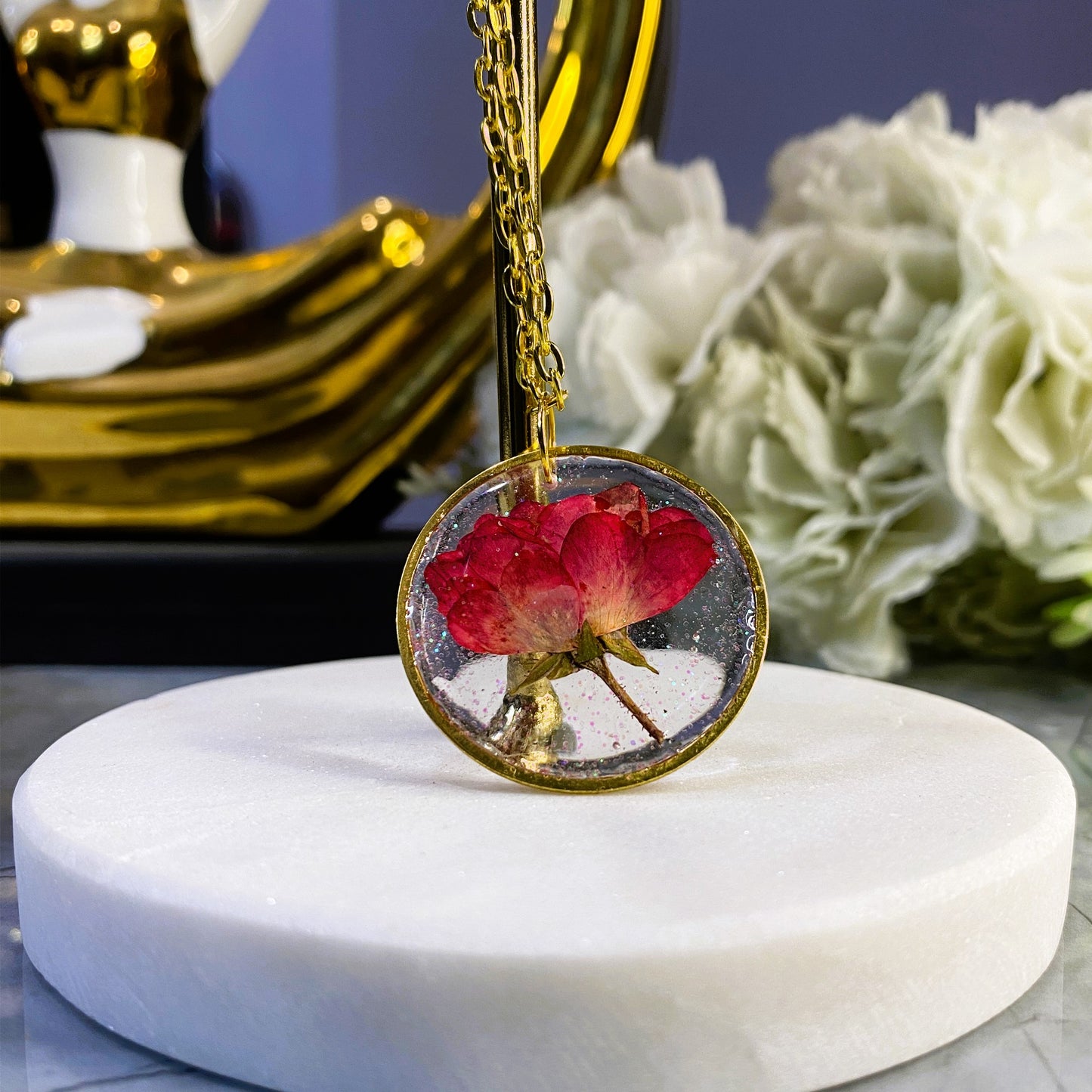 Sparkle Rose Pendant