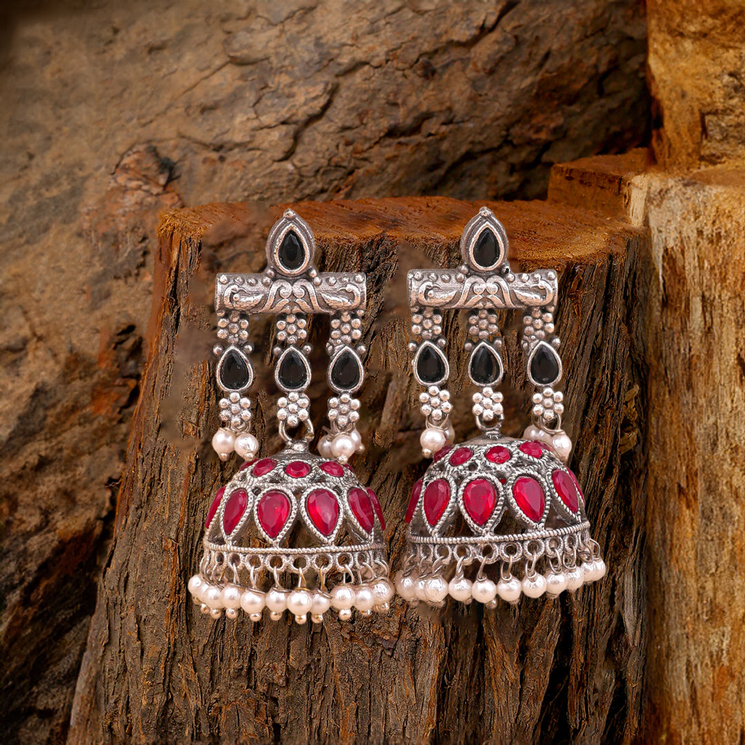 Black Triveni Jhumki