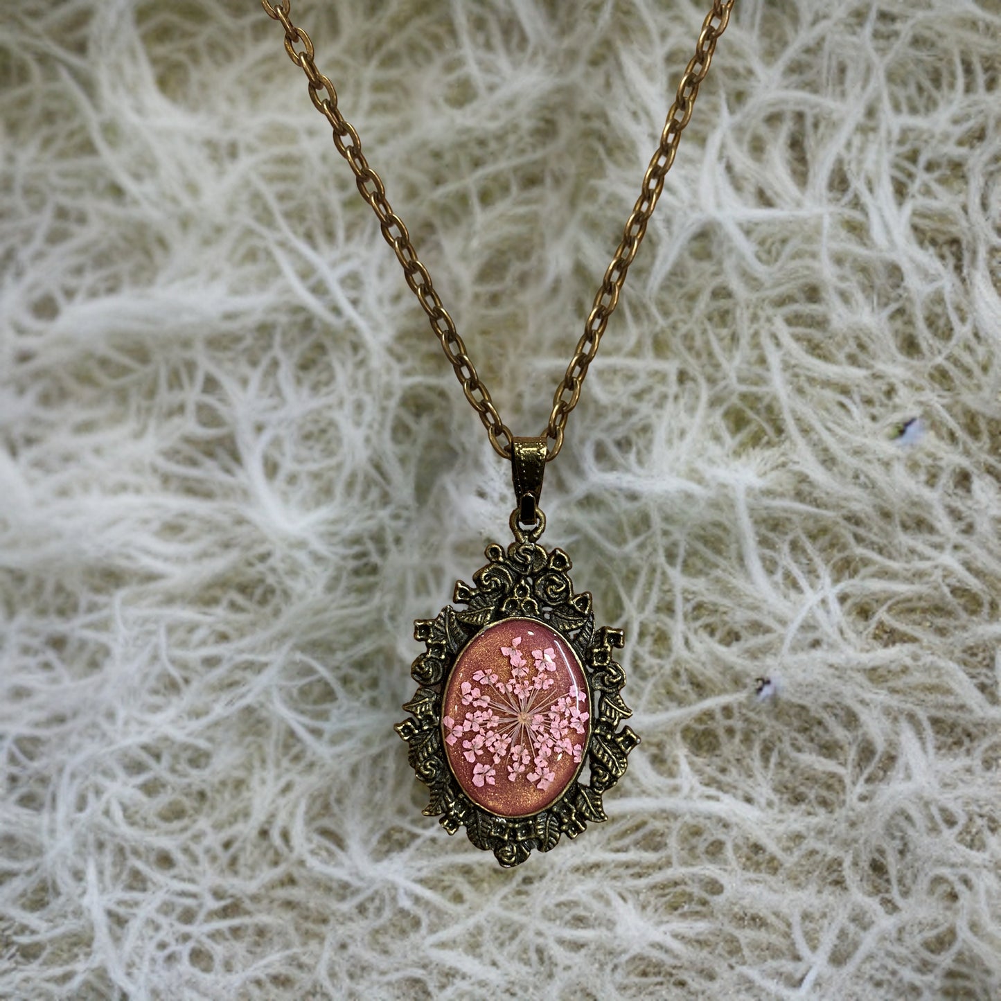 Pink Anne Laces Pendant