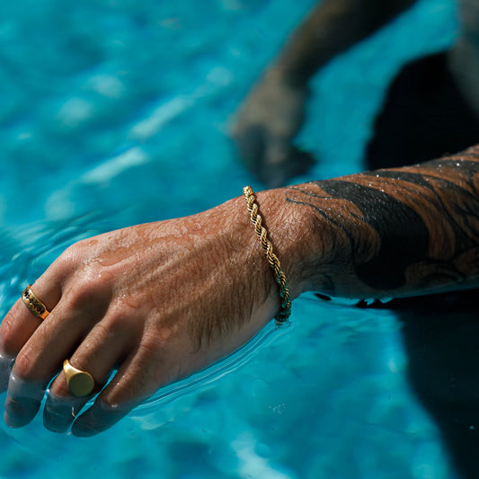 Gold Rope Chain Bracelet