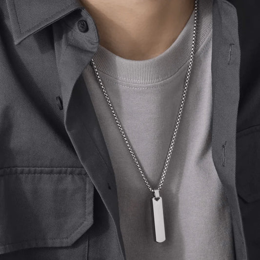 Tag Pendant Silver