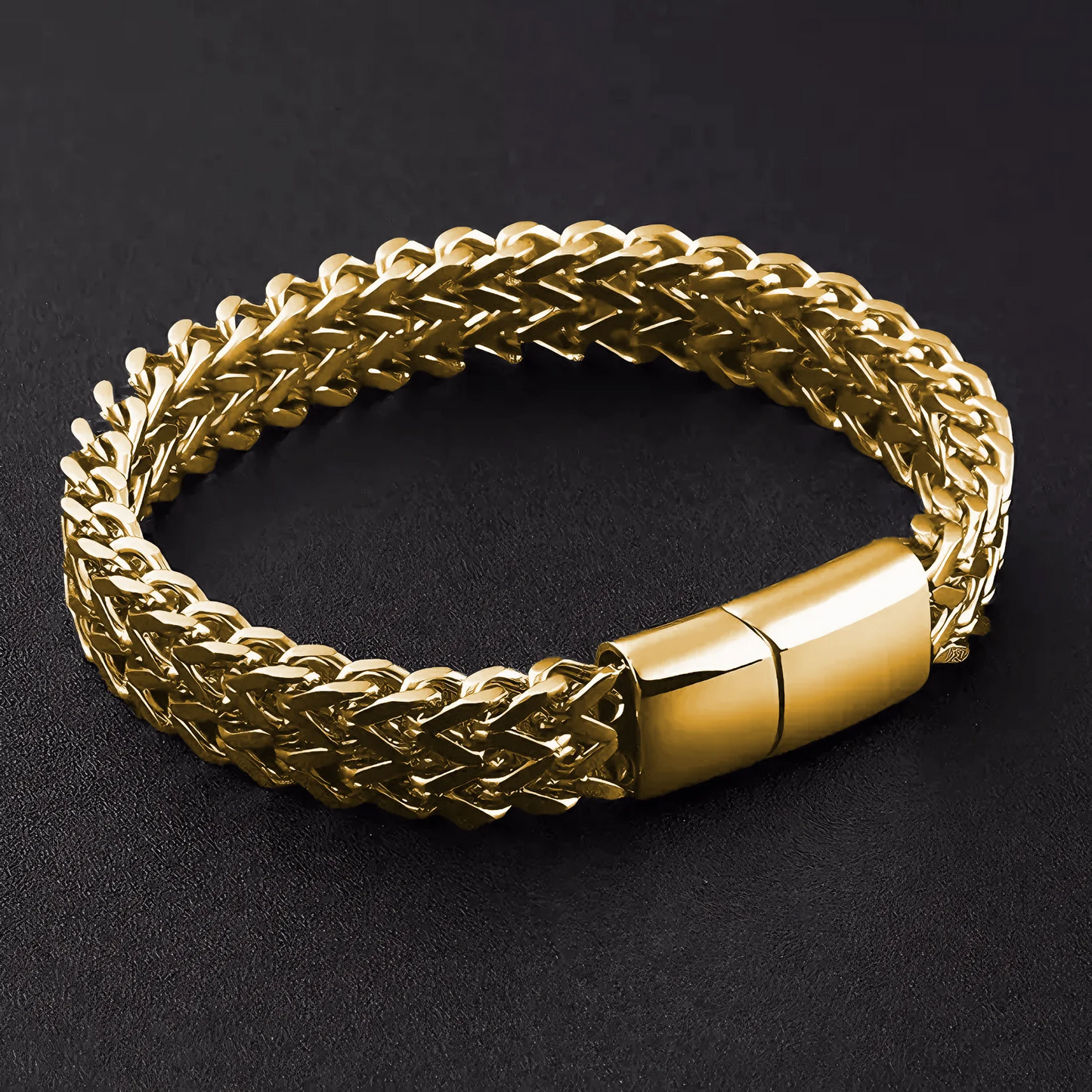 Vintage Curb Link Titanium Steel Bracelet