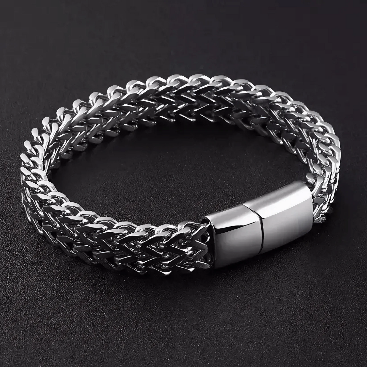 Vintage Curb Link Titanium Steel Bracelet