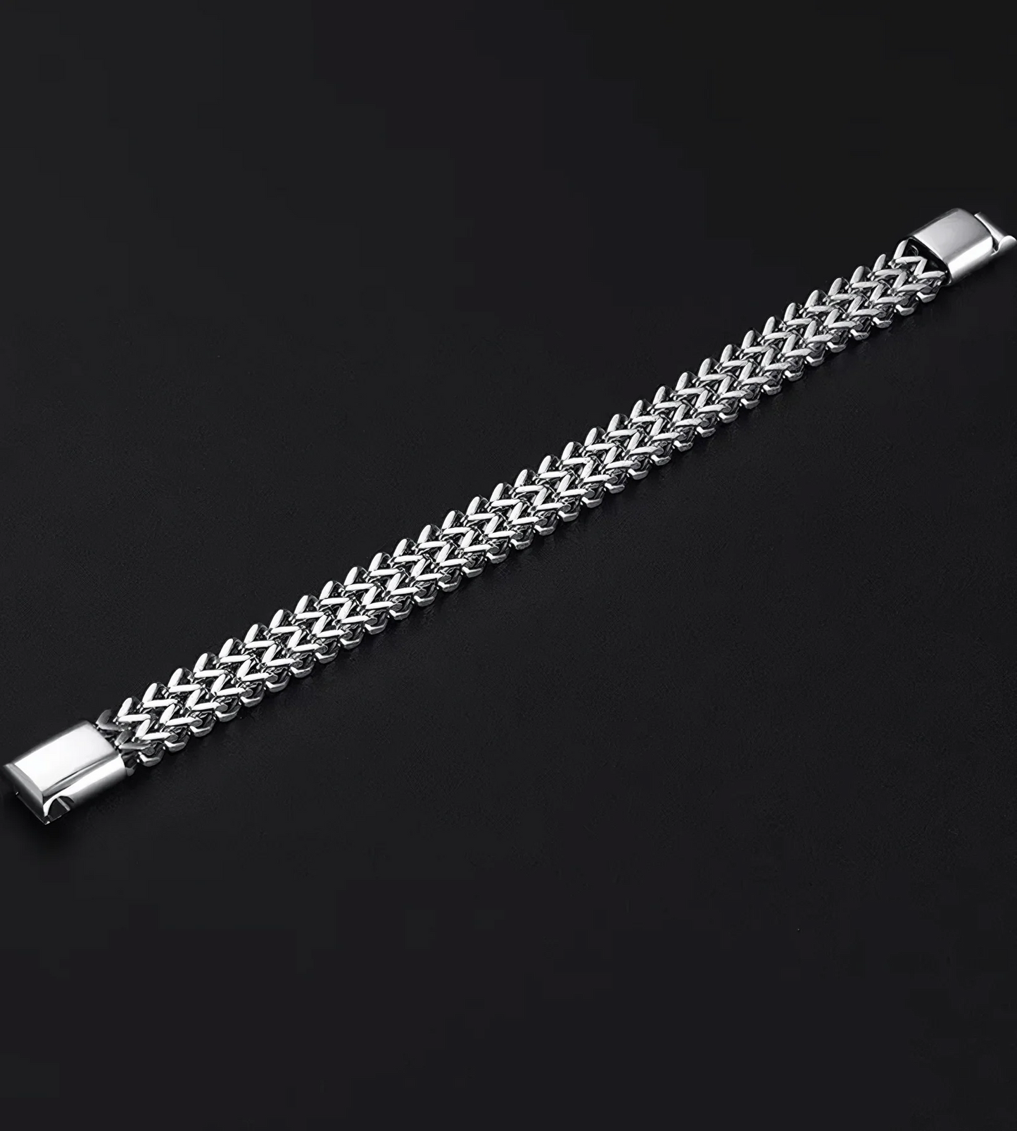 Vintage Curb Link Titanium Steel Bracelet