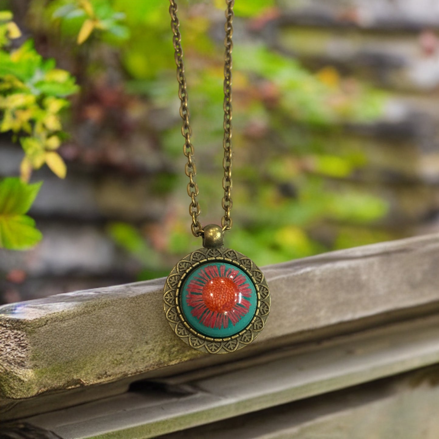 Aster Flower Necklace